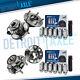 Front Rear Wheel Bearing Hubs 24pc Lug Nuts with Keys for 2010-17 Equinox Terrain