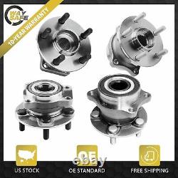 Front Rear Wheel Bearing Hubs kit for 2010 2014 Subaru Legacy Outback Assembly