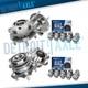 Front Rear Wheel Bearing Hubs with 20pc Wheel Lug Nuts for Altima Maxima Murano