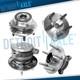 Front & Rear Wheel Bearing and Hub Assembly for 2013 2014 2015 Chevrolet Cruze