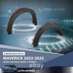 Front & Rear Wheel Fender Flares Fit For 2022 2023 2024 2025 Ford Maverick