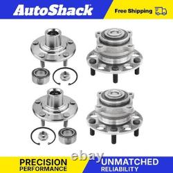 Front Rear Wheel Hub Bearing Assemblies for 2008-2012 Honda Accord