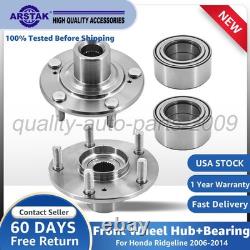 Front & Rear Wheel Hub & Bearing Assembly For 2006-2014 Honda Ridgeline