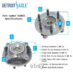 Front Rear Wheel Hub Bearing Ball Joint for 2003-2006 Expedition Navigator 2WD