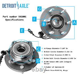 Front Rear Wheel Hub Bearing Ball Joint for 2003-2006 Expedition Navigator 2WD