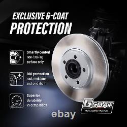 Front Rear Wheel Hub Bearing Coated Disc Brake Rotor And Pads Kit (10Pc) For RWD