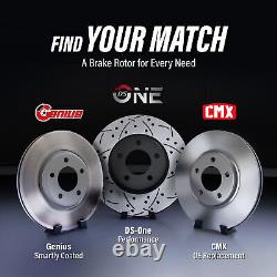 Front Rear Wheel Hub Bearing Coated Disc Brake Rotor And Pads Kit (10Pc) For RWD