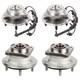 Front Rear Wheel Hub Bearings For 2006-2010 Jeep Commander Grand Cherokee 4WD