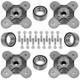 Front Rear Wheel Hub for Polaris 5139265-067 / 7519792 / 3514627 3514699