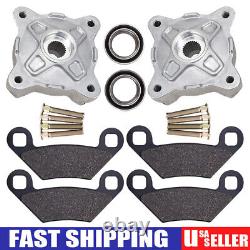 Front & Rear Wheel Hub with Studs Ball Bearing for Polaris RZR S 800 EFI 2008-2014