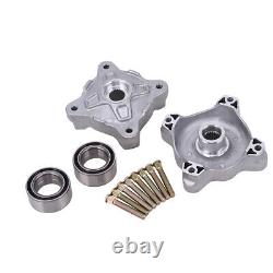 Front & Rear Wheel Hubs & Bearings & Studs Kits For Polaris RZR 800 S 800 08-14