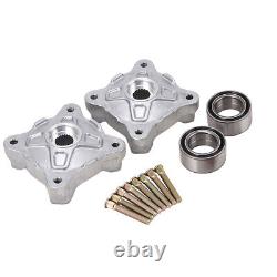 Front & Rear Wheel Hubs & Bearings & Studs Kits For Polaris RZR 800 S 800 08-14