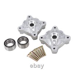 Front & Rear Wheel Hubs & Bearings & Studs Kits For Polaris RZR 800 S 800 08-14