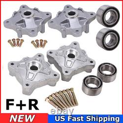 Front & Rear Wheel Hubs For Polaris RZR 800 EFI 2008-2014 WithStuds & Bearings Kit