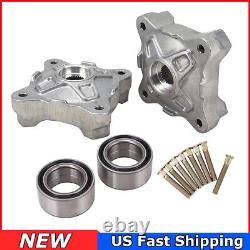 Front & Rear Wheel Hubs For Polaris RZR 800 EFI 2008-2014 WithStuds & Bearings Kit