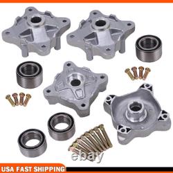 Front & Rear Wheel Hubs WithStuds & Bearings Set For Polaris Sportsman 570 14-2020