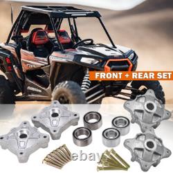Front & Rear Wheel Hubs WithStuds & Bearings Set For Polaris Sportsman 570 14-2020