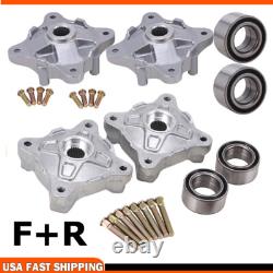 Front & Rear Wheel Hubs WithStuds & Bearings Set For Polaris Sportsman 570 14-2020