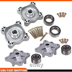 Front & Rear Wheel Hubs WithStuds & Bearings Set For Polaris Sportsman 570 14-2020