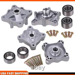 Front & Rear Wheel Hubs WithStuds & Bearings Set For Polaris Sportsman 570 14-2020