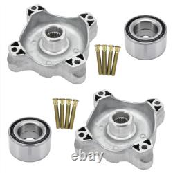 Front & Rear Wheel Hubs WithStuds & Bearings Set For Polaris Sportsman 570 14-2020