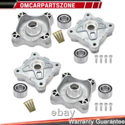 Front & Rear Wheel Hubs WithStuds Seal & Bearings For Polaris RZR 800 2008-2014