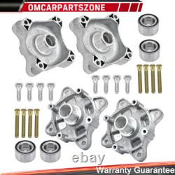 Front & Rear Wheel Hubs WithStuds Seal & Bearings For Polaris RZR 800 2008-2014