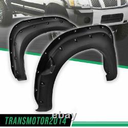 Front+Rear Wheel Protector Fender Flares Cover Fit For 2004-2015 Nissan Titan