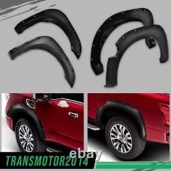 Front+Rear Wheel Protector Fender Flares Cover Fit For 2004-2015 Nissan Titan