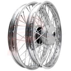 Front&Rear Wheel Rim Hubs + Spoke For HONDA TRAIL CT90 CT200 NEW 1.40x17