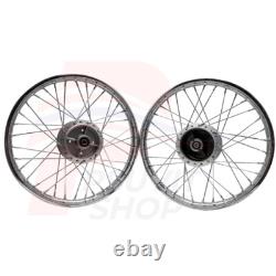 Front&Rear Wheel Rim Hubs + Spoke For HONDA TRAIL CT90 CT200 NEW 1.40x17