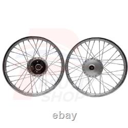 Front&Rear Wheel Rim Hubs + Spoke For HONDA TRAIL CT90 CT200 NEW 1.40x17