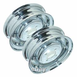 Front Rear Wheel Rim Set Chrome Plated 3.50 X 8 Vespa VBB VLB VNA Models