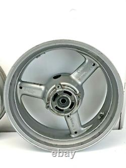 Front Rear Wheel Rim Straight Wheels Set Oem 00-03 Triumph Tt 600