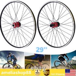 Front+ Rear Wheel Set 29'' Alum Rim Disc Brake MTB Mountain Bike Wheel Kit