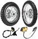 Front Rear Wheel Set 60/100-14 & 80/100-12 Tire Rim Dirt Pit Bike SSR 110CC 125