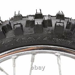 Front Rear Wheel Set 60/100-14 & 80/100-12 Tire Rim Dirt Pit Bike SSR 110CC 125