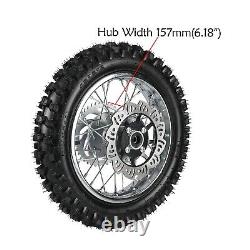 Front Rear Wheel Set 60/100-14 & 80/100-12 Tire Rim Dirt Pit Bike SSR 110CC 125