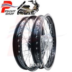 Front&Rear Wheel Set HONDA CT125 Trail 125 Hunter Cub 20-23 1.85-17 Black (B)