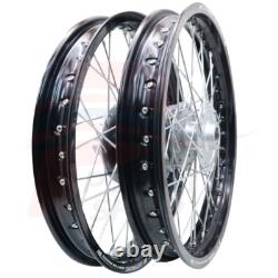 Front&Rear Wheel Set HONDA CT125 Trail 125 Hunter Cub 20-23 1.85-17 Black (B)