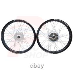 Front&Rear Wheel Set HONDA CT125 Trail 125 Hunter Cub 20-23 1.85-17 Black (B)