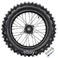 Front Rear Wheel Tire Tim Set 90/100-14 +70/100-17 PIT Bike CR YZ RM KLX SSR SDG