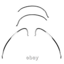 Front & Rear Wheel Well Molding Kit Chrome for 87-96 Ford F150 Pickup Truck