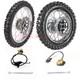 Front Rear Wheels 1.4x14 1.85x12 Rim Tires Disc Brake 12mm Axle 90cc 110cc 125cc