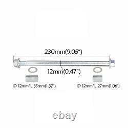 Front Rear Wheels 1.4x14 1.85x12 Rim Tires Disc Brake 12mm Axle 90cc 110cc 125cc