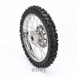 Front Rear Wheels 1.4x14 1.85x12 Rim Tires Disc Brake 12mm Axle 90cc 110cc 125cc