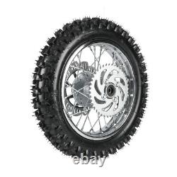 Front Rear Wheels 1.4x14 1.85x12 Rim Tires Disc Brake 12mm Axle 90cc 110cc 125cc