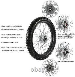 Front Rear Wheels 70/100-19 + 90/100-16 Tire Rim Motocross Dirt Bike 150cc 200cc