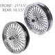 Front & Rear Wheels Combo for 2000-2007 Harley Softail Fat Spoke Wheel Chrome