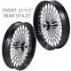 Front & Rear Wheels Combo for 2008-up Softail Fat Spoke Wheel Black and Chrome